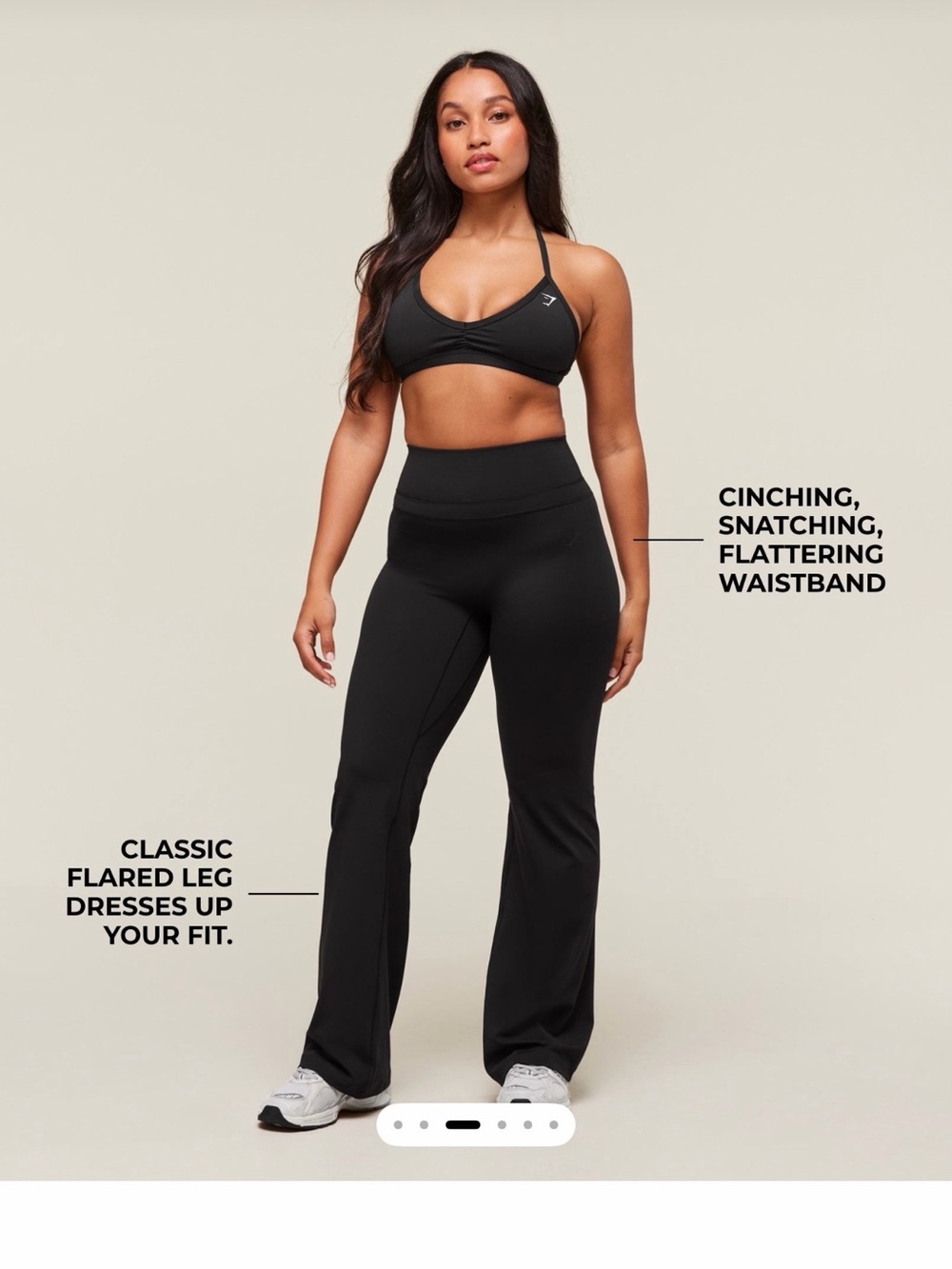 Gymshark Black High-Rise Flare Leggings